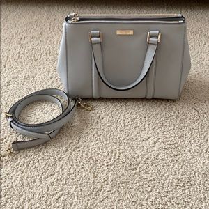 Kate spade small gray purse